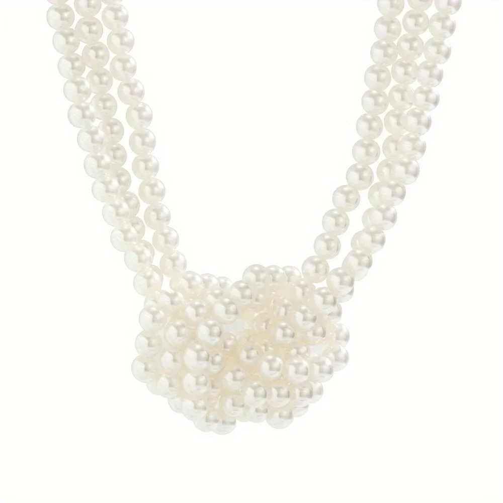 Elegant Black and White Necklace with Beaded Strands - Picture 12 of 12
